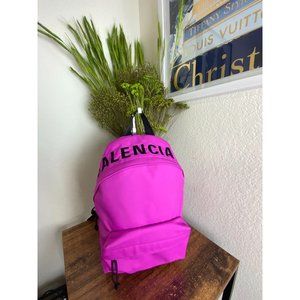 Balenciaga Small Wheel Logo Backpack